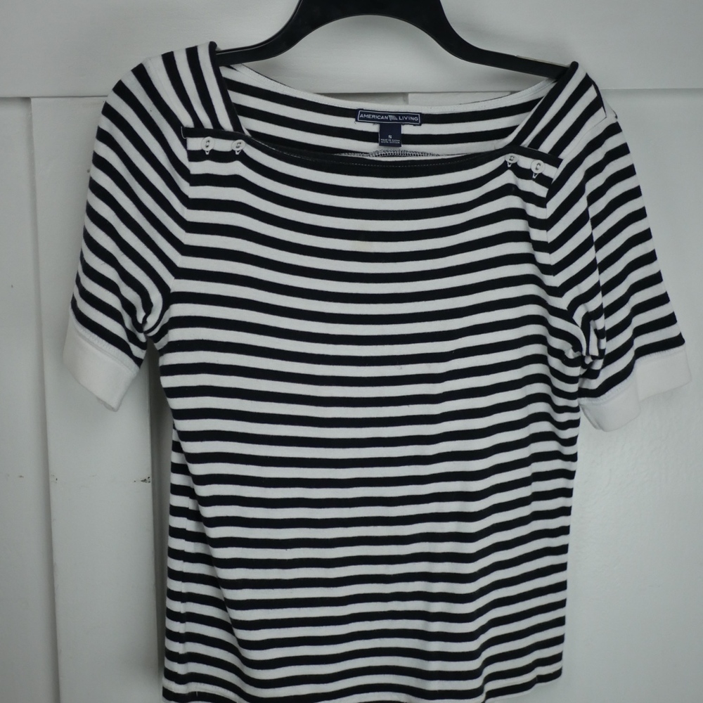 American Living stripe long sleeve top